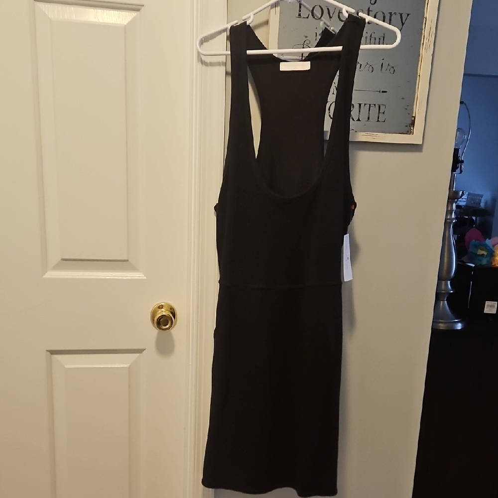 Spiritual Gangster Black Racerback Dress